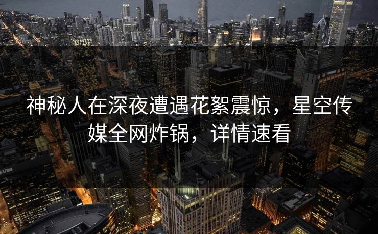 神秘人在深夜遭遇花絮震惊，星空传媒全网炸锅，详情速看