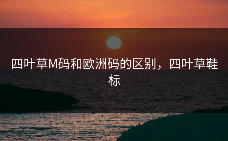 四叶草M码和欧洲码的区别，四叶草鞋标